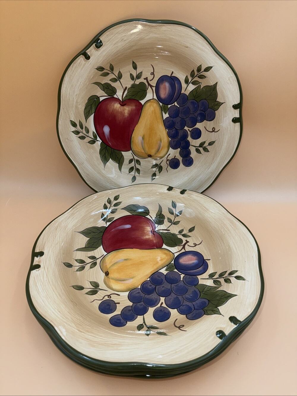 Plate Vintage - Home Trends - Granada Dinner Plates - Four